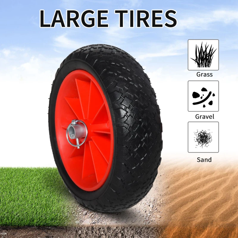 Soozier Universal Kayak Cart Trolley Trailer with Strong Aluminum Frame, Adjustable Width Crossbar, Large Tires