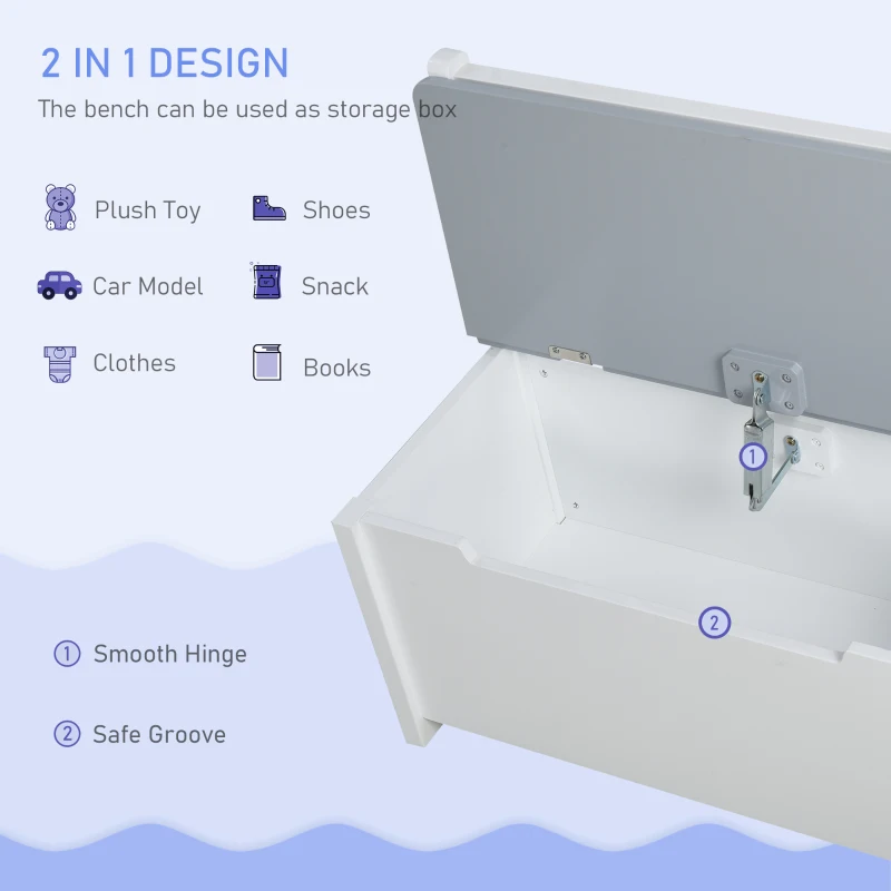 Qaba 4-Piece Kids Table and Chair Set with Storage