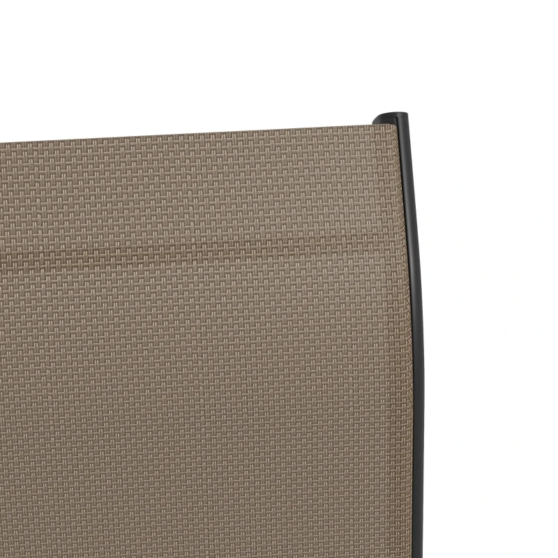 Outsunny Outdoor Bar Stools Set of 2, 360° Swivel Bar Height Chairs, 26.75" x 29.5" x 48.5", Tan