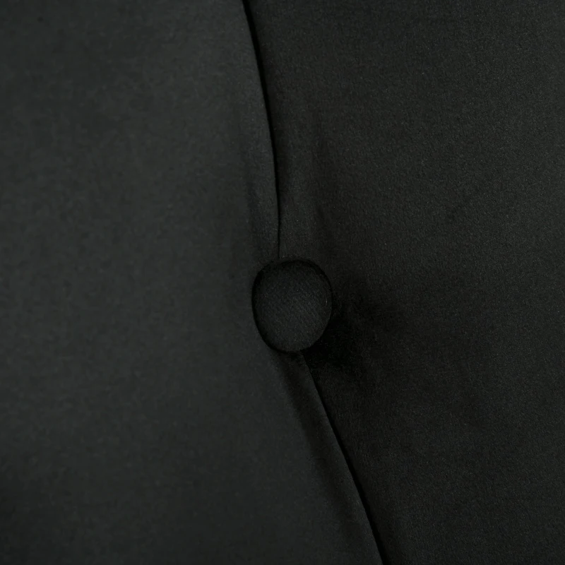 HOMCOM Convertible Sofa Sleeper Futon with Split Back Design Recline, Thick Padded Velvet-Touch Cushion Seating and Wood Legs, Black