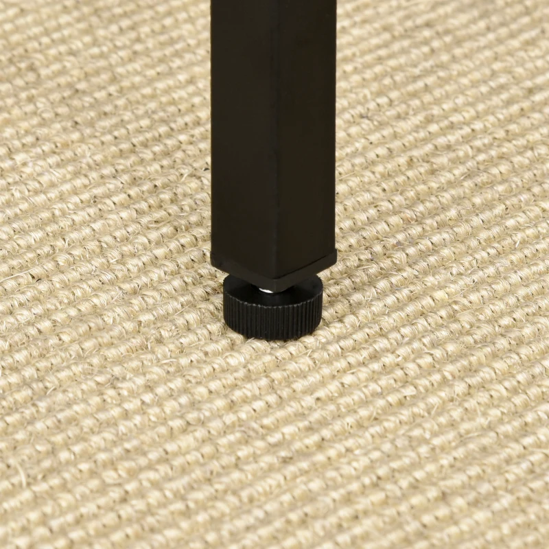 HOMCOM 5 Pieces Industrial Rectangular Bar Table Set, Dining Table Set Breakfast Table with 4 Stools for Dining Room, Kitchen, Dinette, Oak