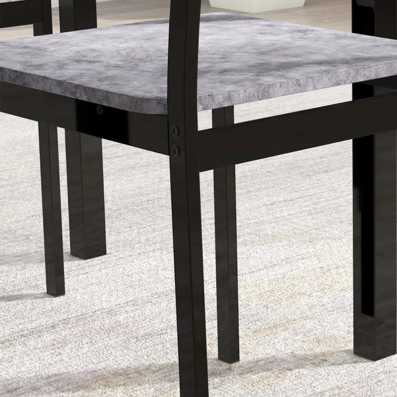 HOMCOM Foldable Dining Table Set for 2, Drop-Leaf Kitchen Table with 2 Chairs for Apartments, Studios, Natural Drop-leaf Dining Table Set Includes 2 Chairs