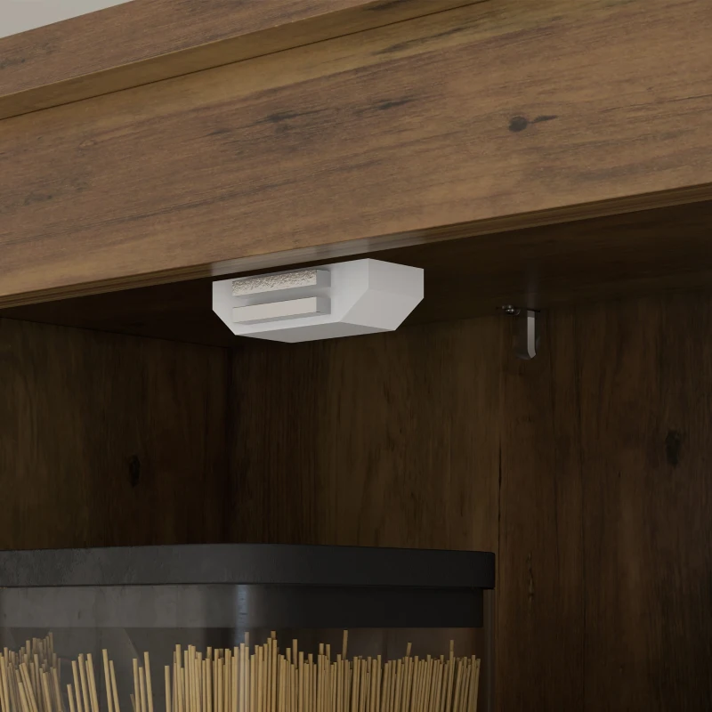 HOMCOM 72" Freestanding Storage Cabinet, Kitchen Pantry Cabinet with Doors and Shelves for Dining Room, Brown