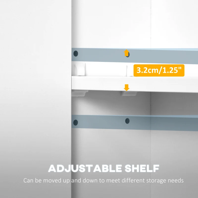 kleankin Lighted Medicine Cabinet, Wall-Mount Bathroom Cabinet with Mirror, LED Lights, Dimmer Touch and USB Charge, Bathroom Mirror Cabinet with Adjustable Shelf and Soft Close Door, White