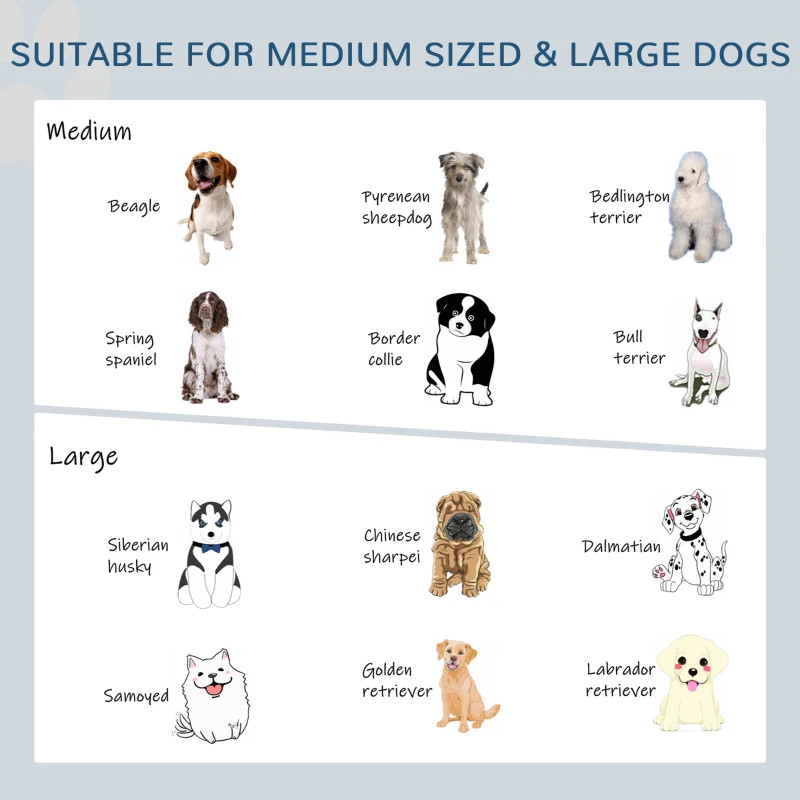 PawHut Elevated Dog Bowls with Stand, Raised Dog Feeder for Large Sized Dogs, Oak