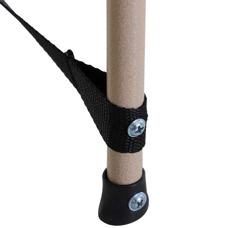 Outsunny Folding Camping Cot for Adults with Carry Bag, Side Pocket, Outdoor Portable Sleeping Bed for Travel Camp Vocation, Grey