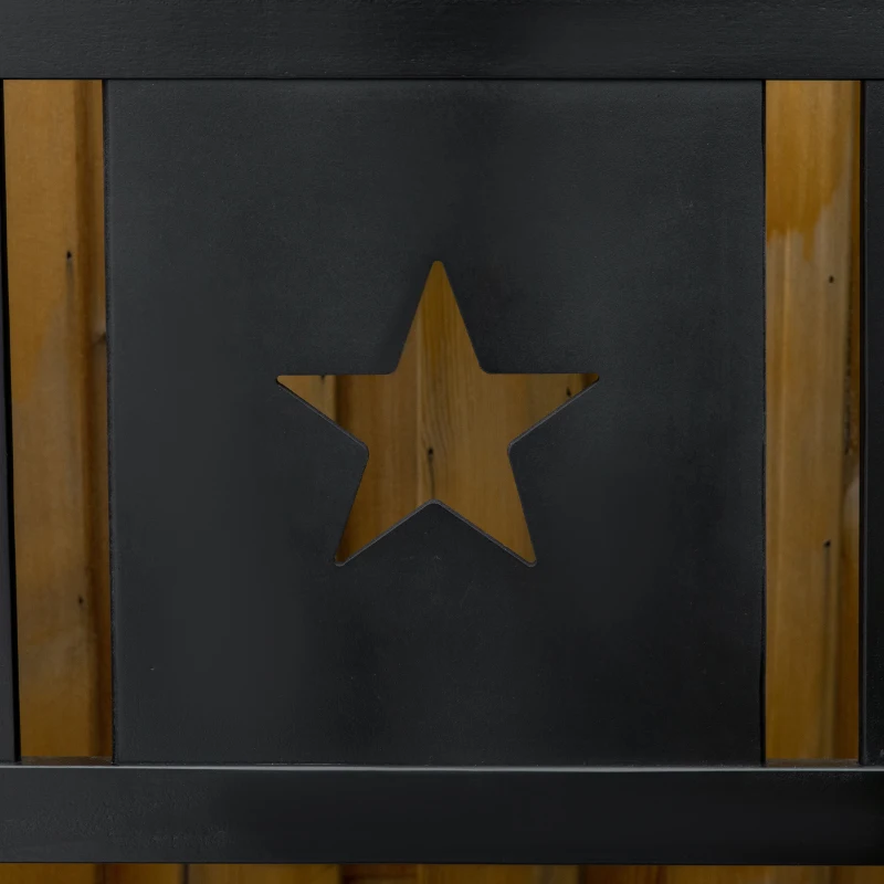 Outsunny Outdoor Storage Bench, 43 Gallon Deck Box with Armrests, Outdoor Storage Box for Patio Furniture Cushions and Garden Tools, Black