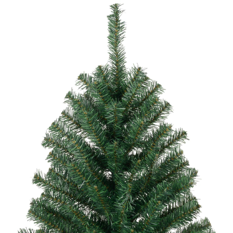 HOMCOM 8' Artificial Christmas Tree, Unlit Xmas Tree with Realistic Branch Tips for Indoor, Home, Holiday, Green