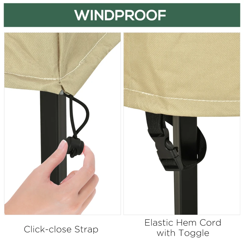 Outsunny 38.2-Inch Waterproof Single Seat Chair Sofa Cover Outdoor Garden Patio Furniture Protector