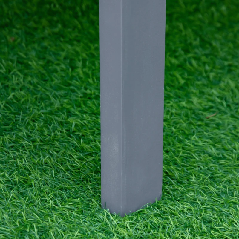 Outsunny Elevated Planter Box with Legs Wood Raised Garden Bed with Non-Woven Fabric, Elevated Planting Box, Outdoor Vegetable Flower Container, Grey