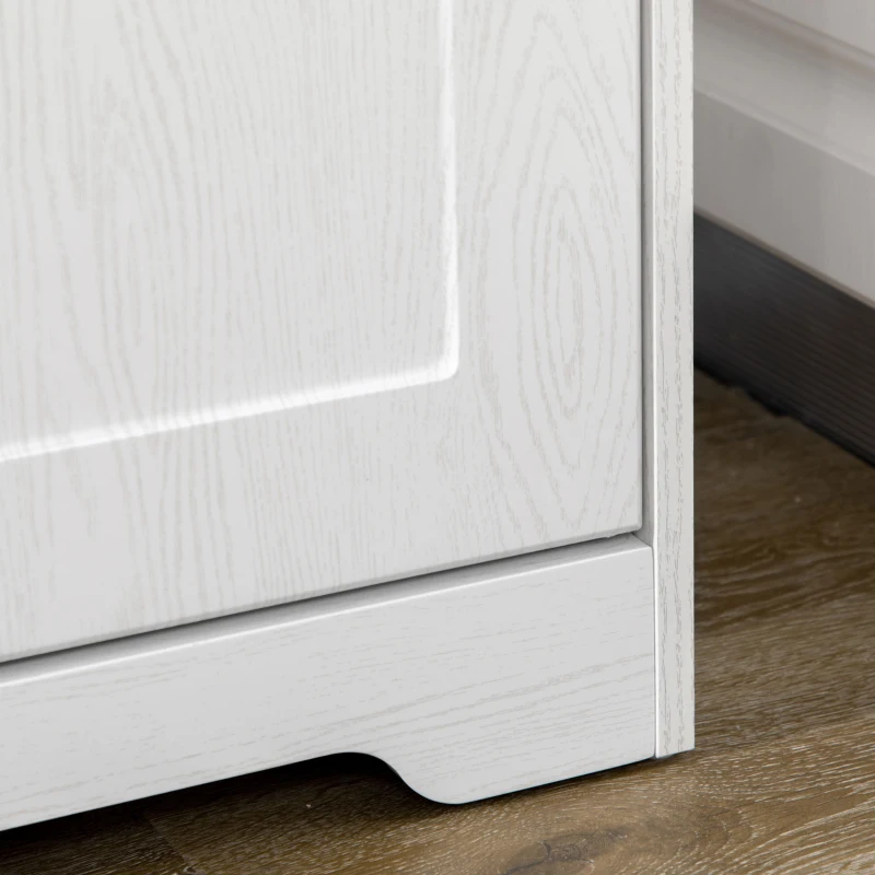 HOMCOM Kitchen Pantry Storage Cabinet, Freestanding Kitchen Cupboard with 2 Doors, Adjustable Shelves for Living Room