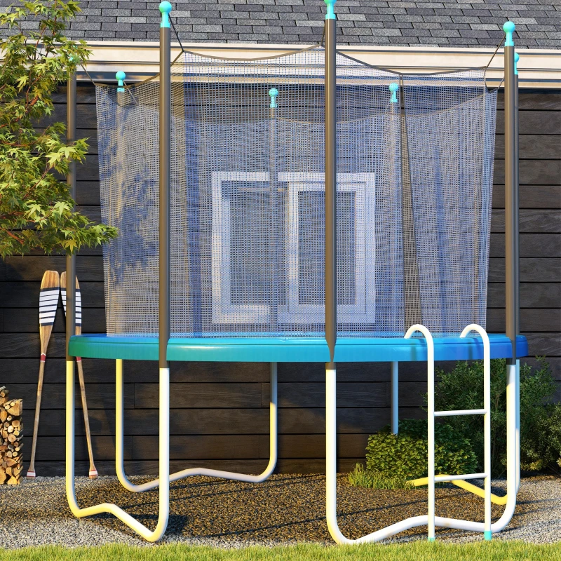 Soozier 14ft Trampoline Replacement Pad Trampolining Replacement Jump Bounce Exercise GYM Pad Only Light Blue