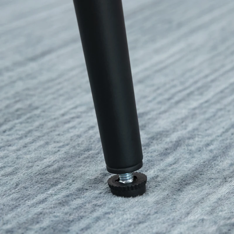 HOMCOM Retro Bar Stools Set of 2, Bar Chairs with Footrest, 30" (76 cm.) Kitchen Stools with Backs and Steel Legs, for Kitchen Island and Home Bar, Black