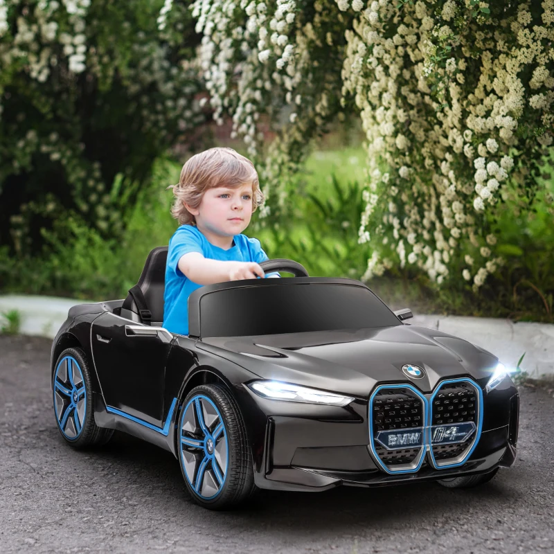 Aosom 12V Electric Car for Kids with 2.4G Remote Control, Suspension, Black