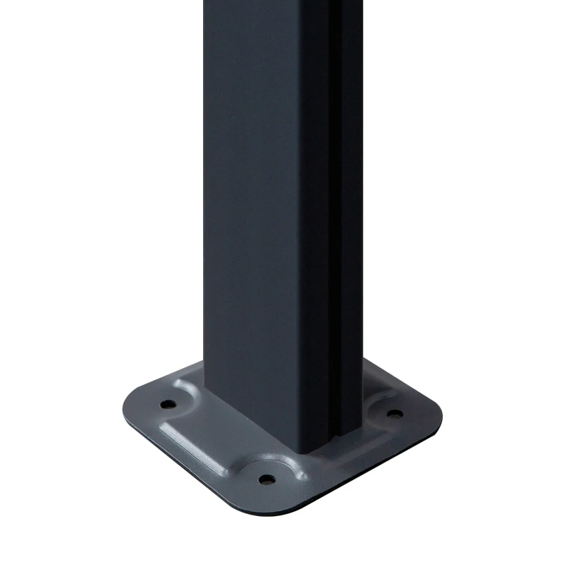 Outsunny 14.5' x 10' Aluminum Polycarbonate Pergola with UV Blocking for Outdoor Wall-Mounted Use, Family Shade, Gray