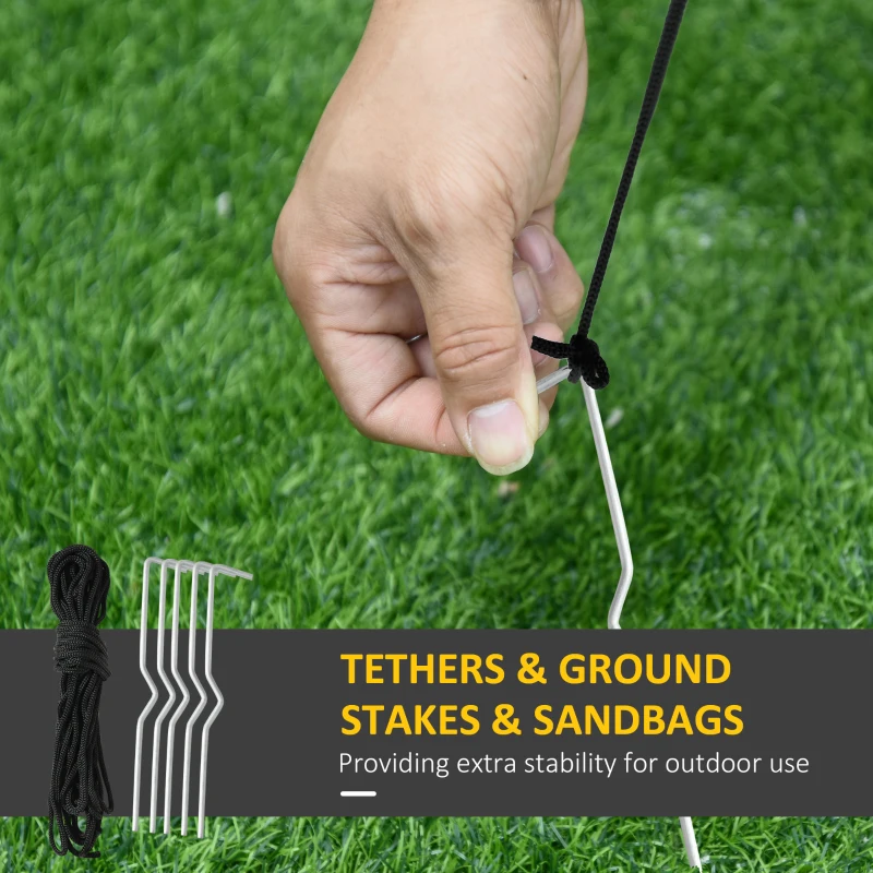 HOMCOM 8ft Christmas Inflatable Santa Claus with Candy Cane, Outdoor Blow-Up Yard Decoration with LED Lights Display