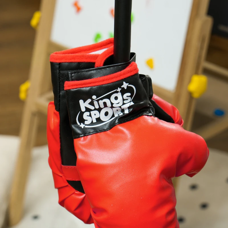 Qaba Punching Bag for Kids w/ Stand & Boxing Gloves, for 5-10 Years