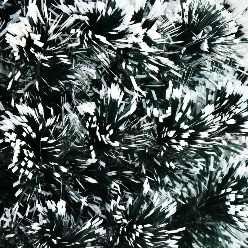 HOMCOM 4ft Pre-Lit LED Optical Fiber Christmas Tree Artificial Seasonal Decor