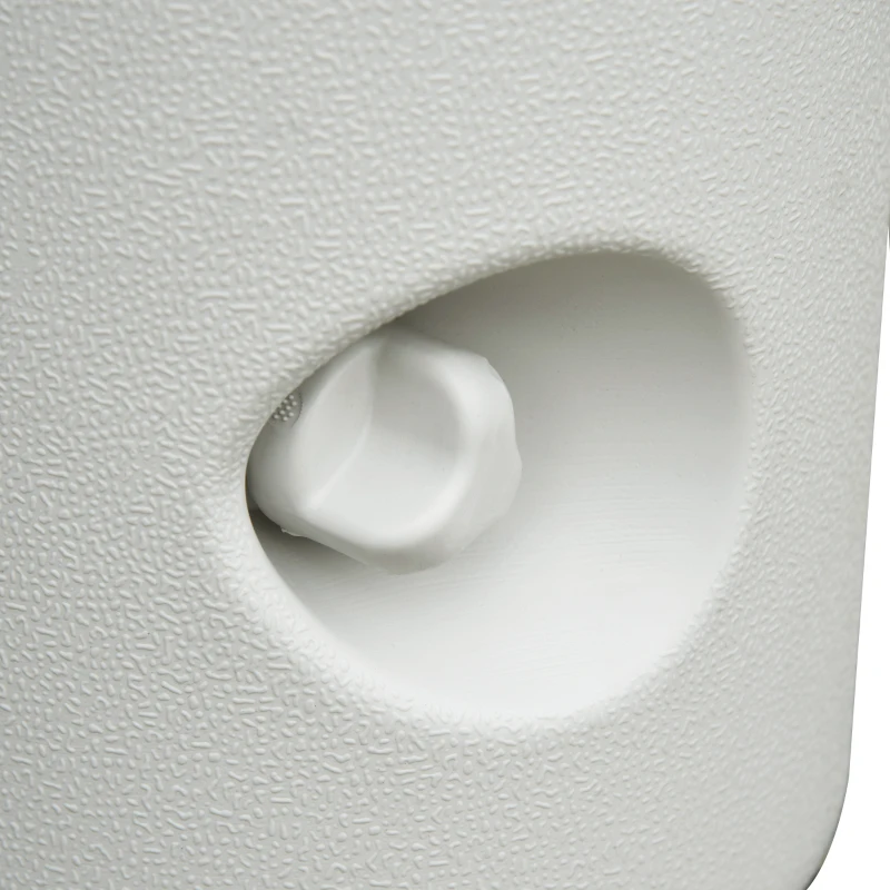 Outsunny 4pcs Outdoor Canopy Tent Leg Weight Base Plate Anchors Marquee Water Sand Filled Plastic White