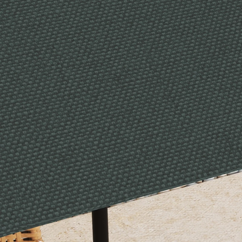 Outsunny 10' x 10' Square Gazebo Canopy Replacement UV Protected Top Cover Sun Shade Grey