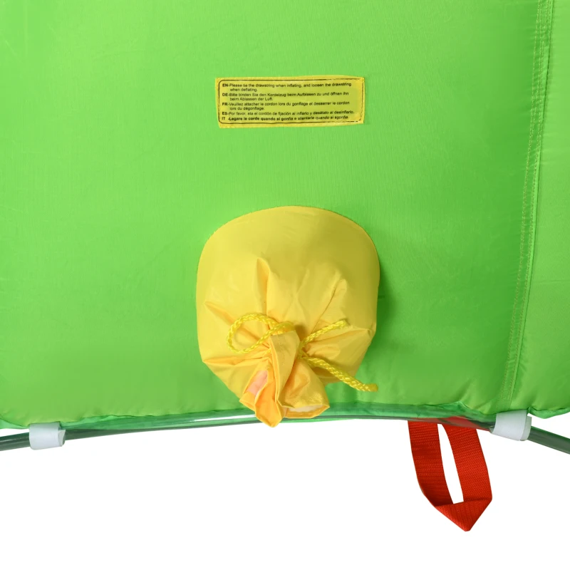 Outsunny 5-in-1 Inflatable Water Slide, Kids Castle Bounce House with Slide, Basketball, Pool, Water Cannon, Climbing Wall Includes Carry Bag, Repair Patches, 680W Air Blower