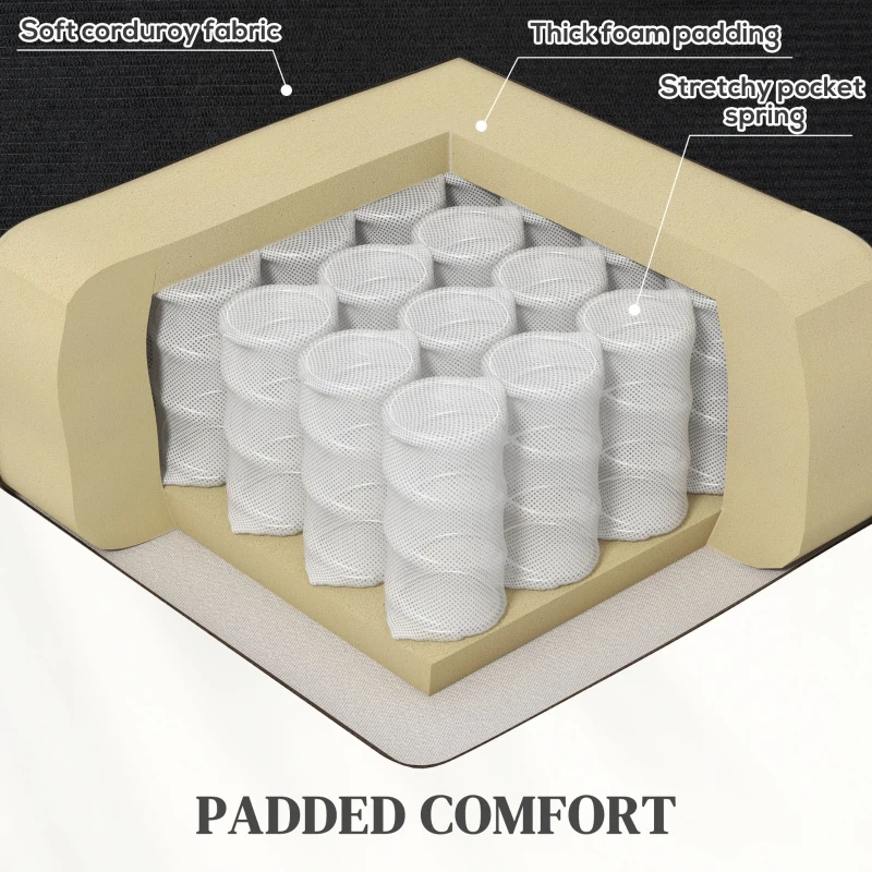 HOMCOM Lift Chair for Seniors, Microfibre Upholstered Power Recliner Chair with Remote, Quick Assembly, Black