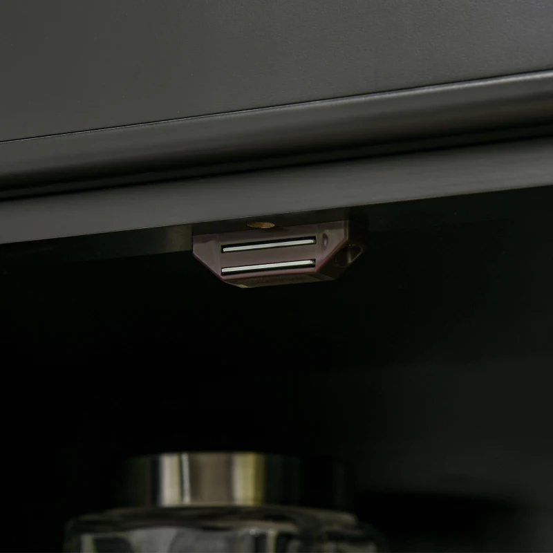 HOMCOM 72.5" Kitchen Pantry Cabinet, Freestanding Storage Cabinet with 4 Doors, Drawer and Adjustable Shelves, Black