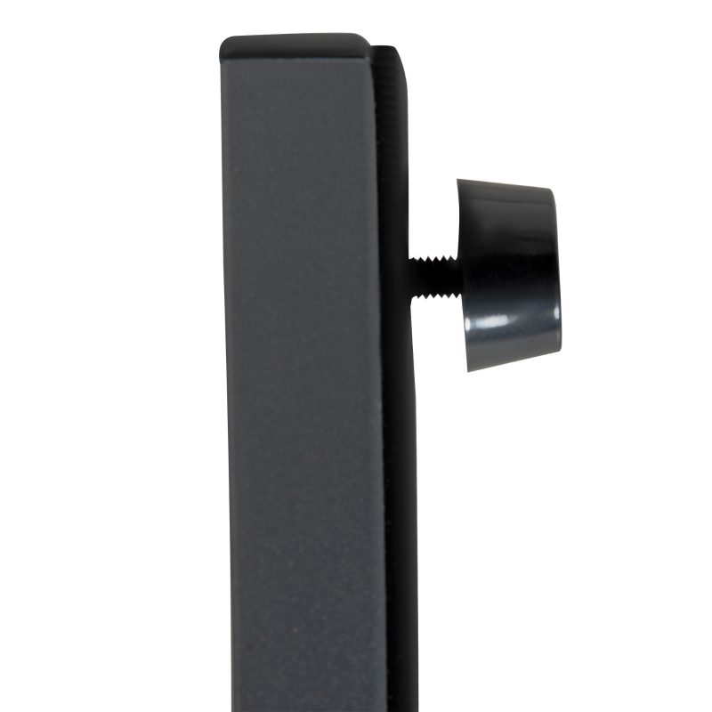 Outsunny Rattan Porch Rocker w/ Plush Cushion, Dark Blue