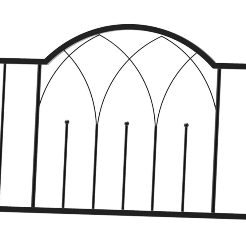Outsunny 43" Garden Arbor Bench Trellis for Vines Climbing Plant Outdoor Decor Arch- Black