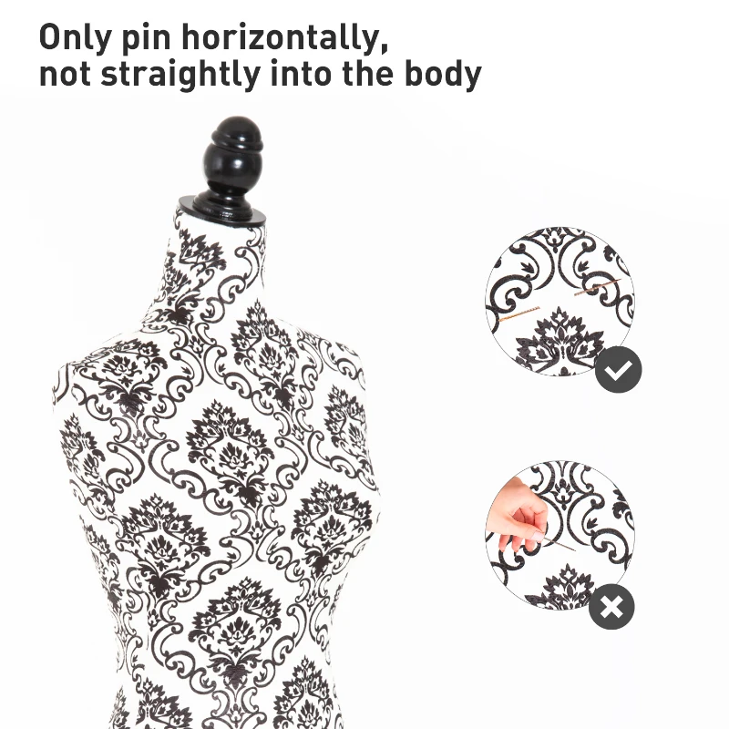 HOMCOM Adjustable Female Dress Form Fashion Mannequin Torso Clothes Display Dressmaker Stand with Base