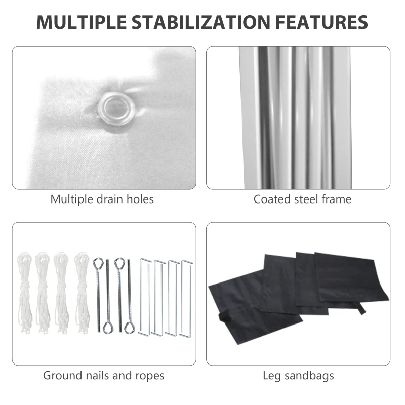 Outsunny 10' x 10' Pop Up Canopy Tent with 3 Sidewalls, Leg Weight Bags and Carry Bag, Height Adjustable, Instant Party Tent Event Shelter Gazebo for Garden, Patio, Cream