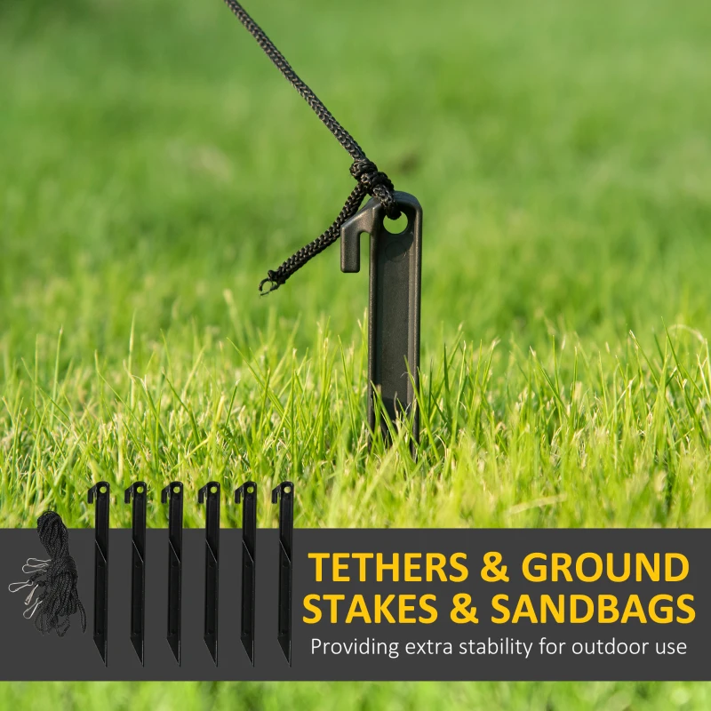 HOMCOM Large 9ft Christmas Inflatable Archway with Santa Claus and Snowman for Outdoor, Blow Up Decoration with LED Lights