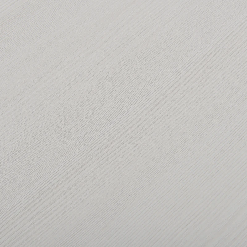 HOMCOM Home L-Shaped Desk Computer Desk Office Corner Writing Table Study Workstation, White Wood Grain