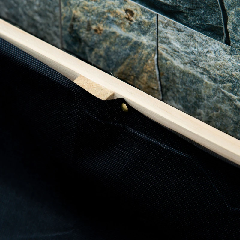 Outsunny Wooden Raised Garden Bed Kit, Elevated Planter Box with Bed Liner for Backyard, Patio to Grow Vegetables, Herbs, and Flowers, 4' x 4' x 12"