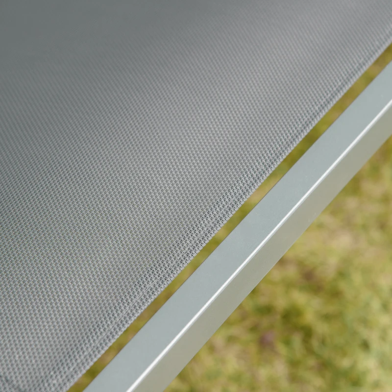 Outsunny 3-Seat Outdoor Porch Swing Chair, Patio Swing Glider with Adjustable Canopy, Breathable Seat, and Steel Frame for Garden, Poolside, Backyard, Gray