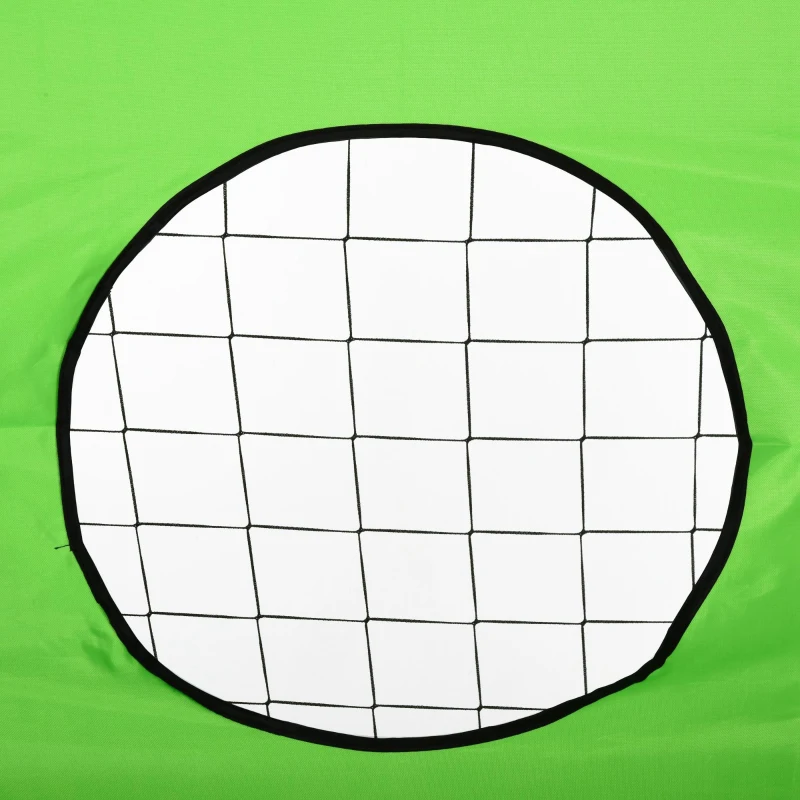 Soozier 8 x 3ft Soccer Goal Target Goal 2 in 1 Design Indoor Outdoor Backyard with All Weather Polyester Net Best Gift
