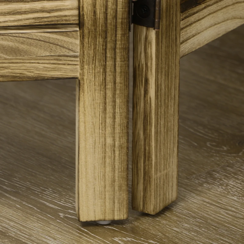 HOMCOM Wooden Room Divider, 3 Panel Double Hinged Folding Privacy Screen for Home Office, 63"x67"x0.75", Brown