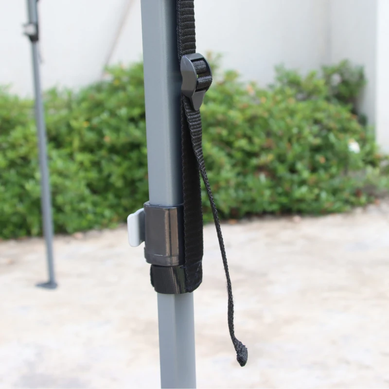 Outsunny 8' x 8' Pop Up Canopy Tent with Wheeled Carry Bag and 4 Sand Bags, Instant Sun Shelter, Tents for Parties, Height Adjustable, for Outdoor, Garden, Patio, White