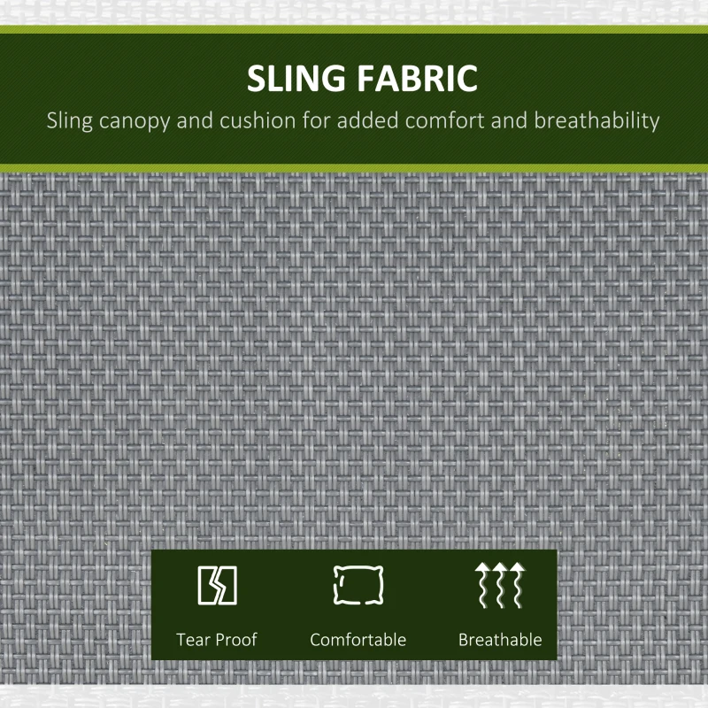 Outsunny 3 Seater Outdoor Swing Chair with Canopy, Metal Porch Swing Bench for Patio, Garden, Backyard, Lawn, Dark Grey