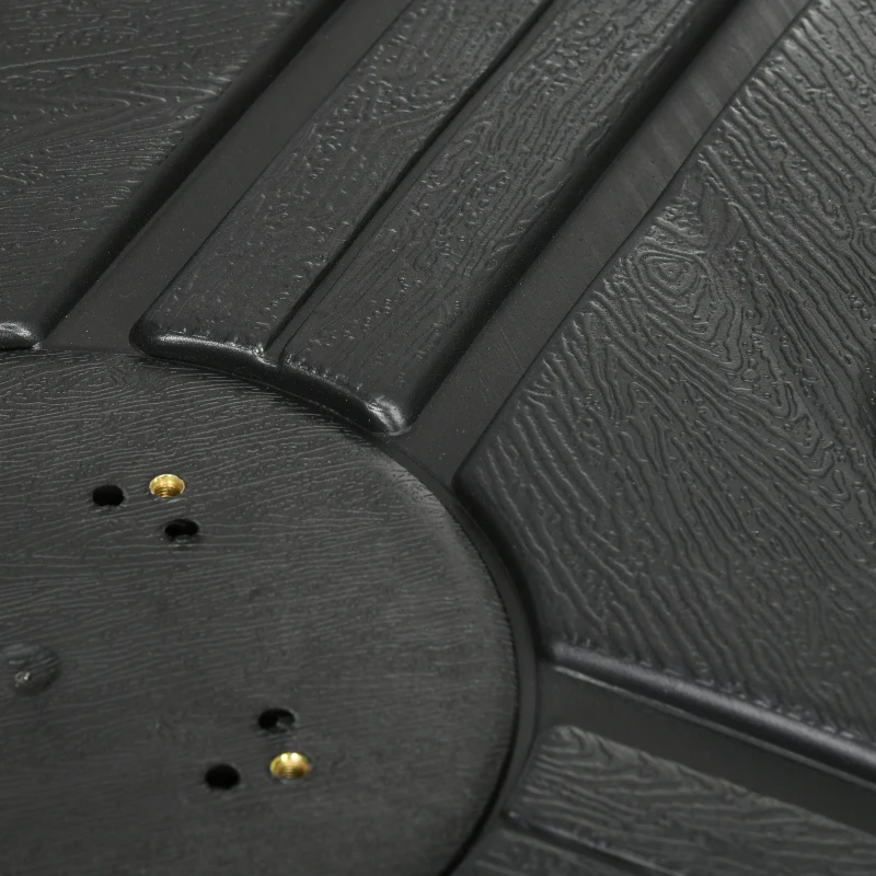 Outsunny Fillable Patio Cantilever Umbrella Base with Wheels, Heavy-duty Offset Umbrella Weights with Easy-Fill Spouts, Steel Cross Base, 430lbs Sand or 375lbs Water Filled, Black