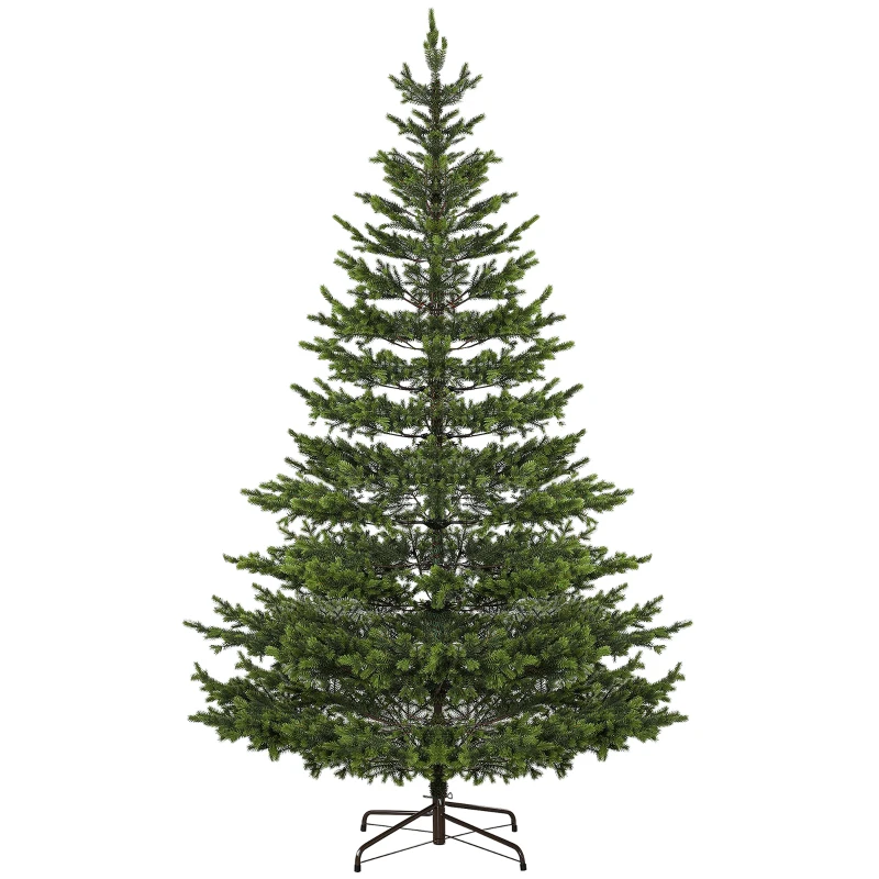HOMCOM 9ft Artificial Sparse Christmas Tree with Steel Stand and 4306 Tips for Home Office Holiday