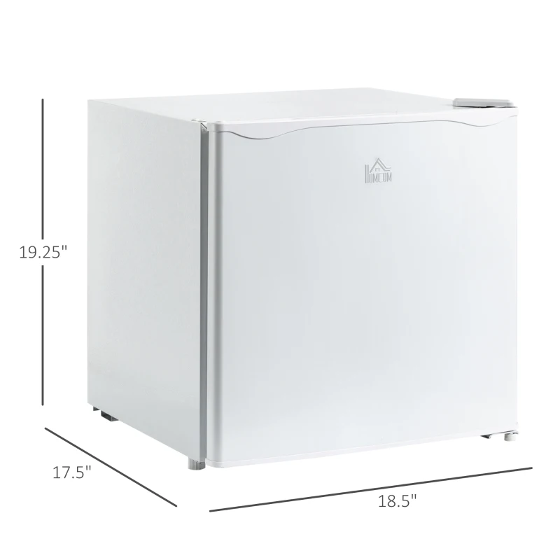 HOMCOM 1.1 Cu.Ft Countertop Mini Freezer, Compact Upright Freezer with Removable Shelves, White