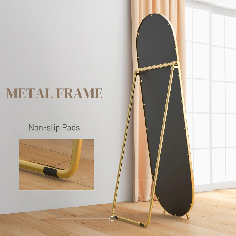 HOMCOM Full Length Mirror for Bedroom, Free Standing Dressing Mirror, Tall Mirror for Living Room, 20" x 63"