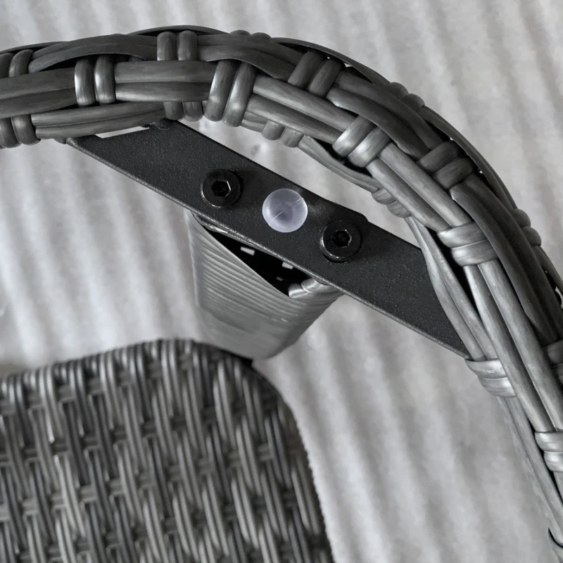 Outsunny Outdoor Coffee Table with Storage Shelf, Hand-Woven Wicker Side Table with Water-Ripple Glass Top, Mix Gray