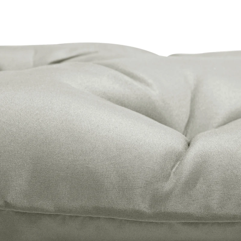 Outsunny Set of 2 Garden Chair Cushions Seat Pad with Backrest for Sunbeds, Rocking Chairs, Loungers, Outdoor & Indoor Use