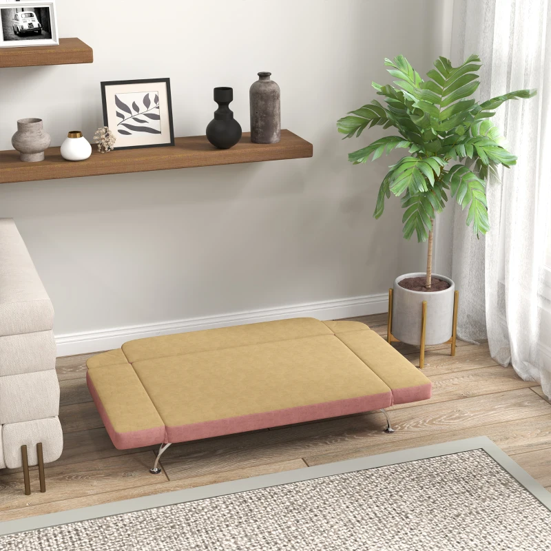PawHut Dog Sofa Bed w/ Adjustable Armrest & Backrest for Small, Medium & Large Dogs, Pink