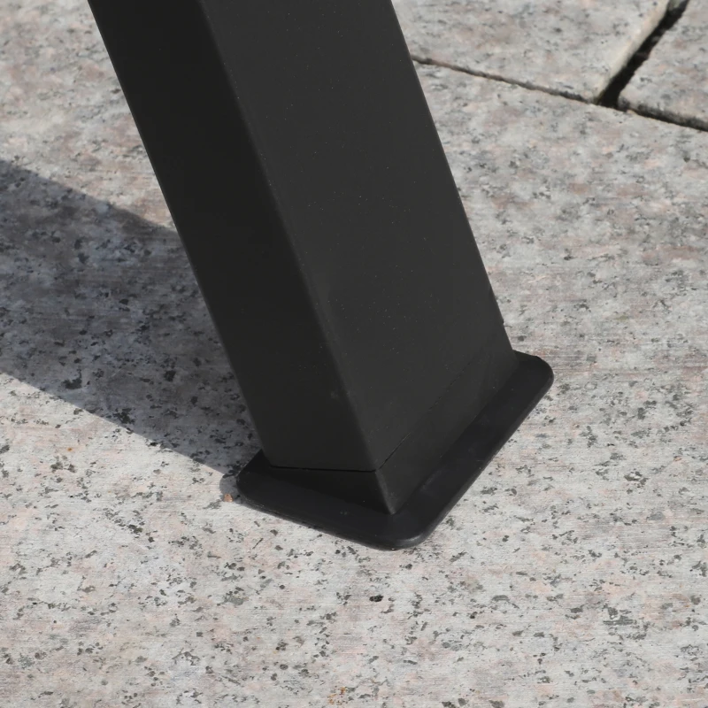 Outsunny 2 Seater Covered Outdoor Swing Chair Hammock Bench with Cushion Tilt Canopy Beige