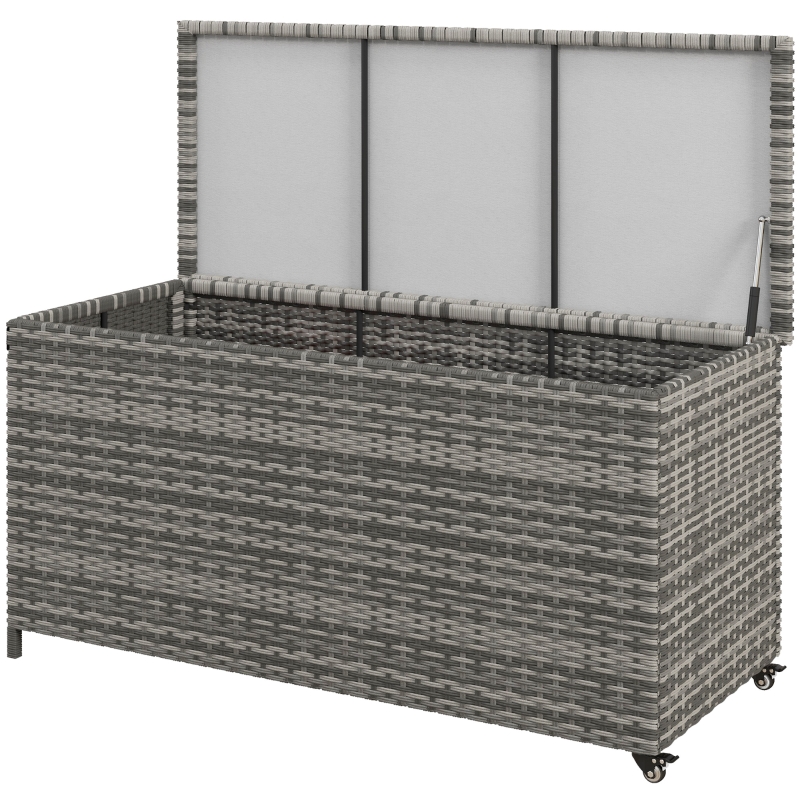 Outsunny 83 Gallon Deck Box, Large Outdoor Storage Chest, PE