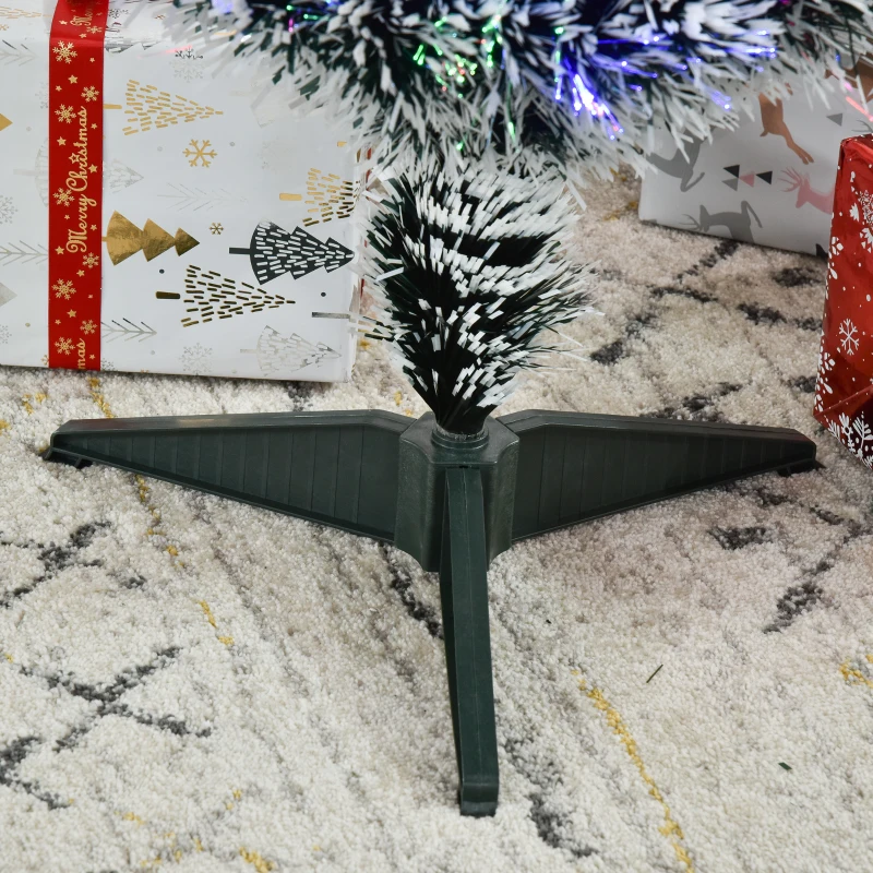 HOMCOM 3ft Pre-Lit LED Optical Fiber Christmas Tree w/ Stand