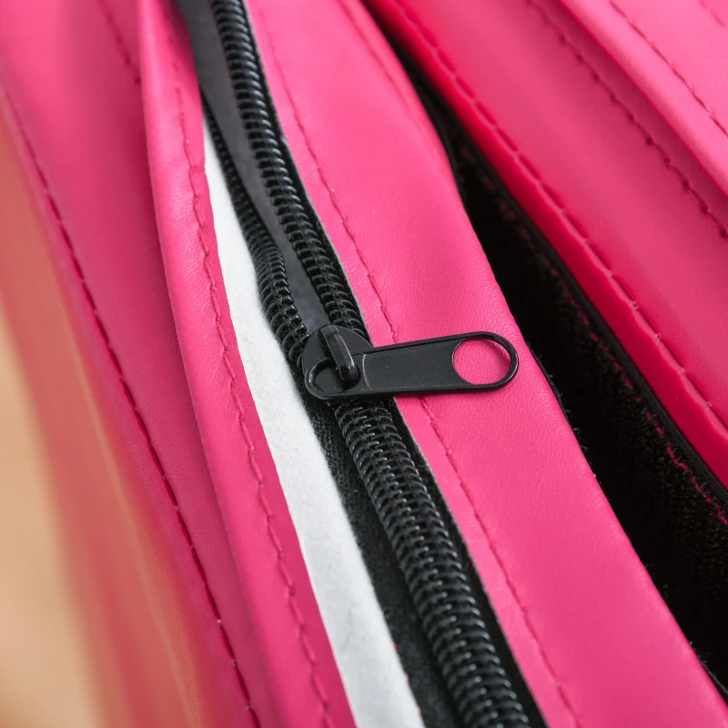 Soozier 4'x10'x2'' Folding Gymnastics Tumbling Mat, Exercise Mat  with Carrying Handles for Yoga, MMA, Martial Arts, Stretching, Core Workouts, Pink and Purple